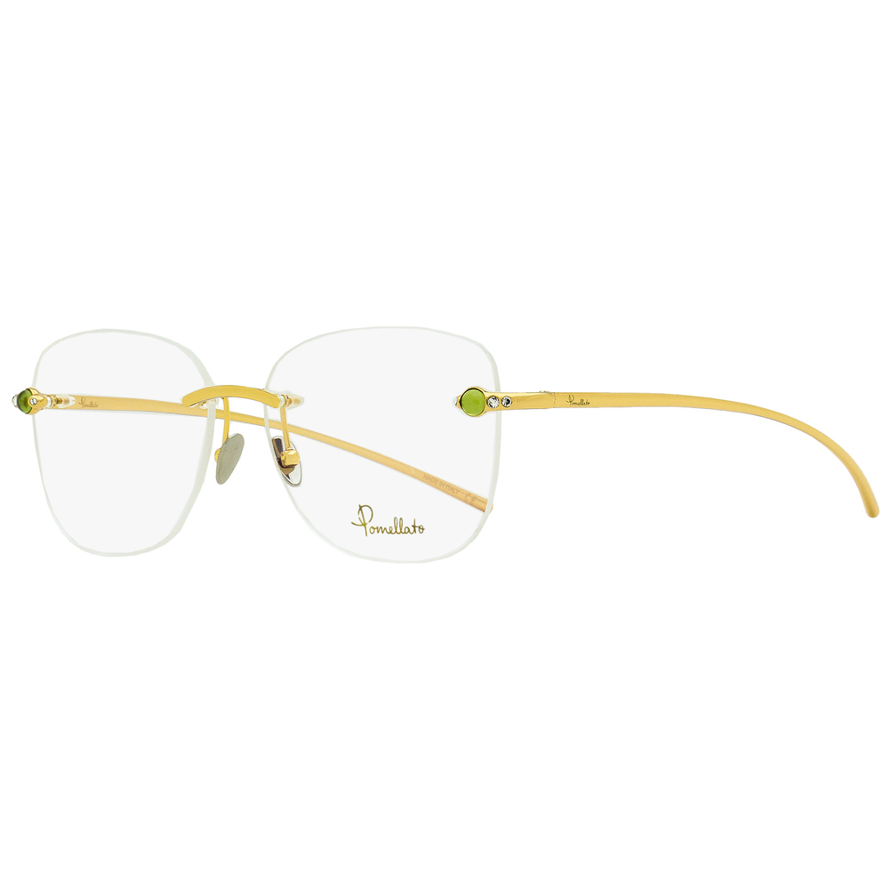 Pomellato Rimless Eyeglasses PM0071O 005 Gold/Green 55mm